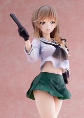 MÔ HÌNH Girls und Panzer Senshadou Daisakusen! Chiyo Shimada [Oarai Girls High] 1/7 Complete Figure(WAVE) CHÍNH HÃNG