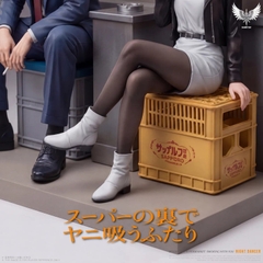 [PRE ORDER] MÔ HÌNH Sasaki & Yamada - Smoking Behind the Supermarket with You  (Saoirse Studio) FIGURE CHÍNH HÃNG
