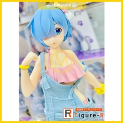 MÔ HÌNH Rem - Re:Zero - Precious Figure - Original Salopette Mizugi Ver. , Renewal (Taito) FIGURE CHÍNH HÃNG