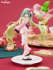 MÔ HÌNH Hatsune Miku - Piapro Characters - Exc∞d Creative - Sweet Sweets - Matcha Parfait, Sakura (FuRyu) FIGURE CHÍNH HÃNG