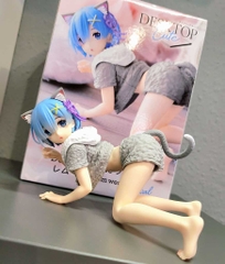 MÔ HÌNH Rem - Re:Zero - Desktop Cute - Cat Room Wear ver., Renewal (Taito) FIGURE CHÍNH HÃNG