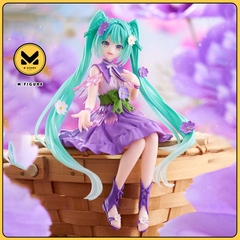 MÔ HÌNH Hatsune Miku - Vocaloid - Flower Fairy - Noodle Stopper Figure - Purple Cosmos (FuRyu) FIGURE CHÍNH HÃNG