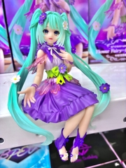 MÔ HÌNH Hatsune Miku - Vocaloid - Flower Fairy - Noodle Stopper Figure - Purple Cosmos (FuRyu) FIGURE CHÍNH HÃNG