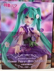 MÔ HÌNH Hatsune Miku - Vocaloid - Flower Fairy - Noodle Stopper Figure - Purple Cosmos (FuRyu) FIGURE CHÍNH HÃNG