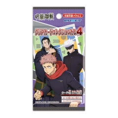 THẺ BÀI Jujutsu Kaisen - Clear Card collection Gum 4 (Ensky) PACK CARD CHÍNH HÃNG