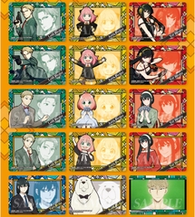 THẺ BÀI SPY x FAMILY - Carddass - Clear visual Card vol.1 (BANDAI) PACK CARD CHÍNH HÃNG