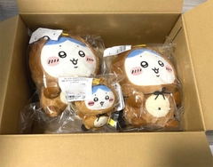 Bông Hachiware - Chiikawa Tanuki Damon Kuji - Dodeka Nuigurumi Plushie (Gray Parka Service) Plushie CHÍNH HÃNG
