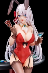 MÔ HÌNH Ray Crystalia - 1/6 scaled pre-painted figure of The Demon Sword Master of Excalibur Academy Riselia wearing crimson bunny costume with Nip Slip Gimmick System(Nippon Columbia) FIGURE CHÍNH HÃNG