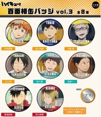 HUY HIỆU Haikyuu Badge Hundred Faces Ver. Vol.3 GOODS CHÍNH HÃNG