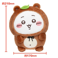 Bông Chiikawa - Chiikawa Tanuki Damon Kuji - Dodeka Nuigurumi Plushie (Gray Parka Service) Plushie CHÍNH HÃNG