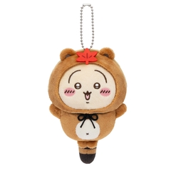 Bông Chiikawa - Zettai Tanuki Damon Kuji (C prize) - Plush Mascot (Gray Parka Service) Plushie CHÍNH HÃNG