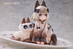 [PRE ORDER] MÔ HÌNH Azuki-san - DLC Series Tea Time Cats x Siamese Cat Friendship Collaboration Exclusive Set - Complete Figure(RIBOSE) FIGURE CHÍNH HÃNG
