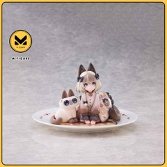 [PRE ORDER] MÔ HÌNH Azuki-san - DLC Series Tea Time Cats x Siamese Cat Friendship Collaboration Exclusive Set - Complete Figure(RIBOSE) FIGURE CHÍNH HÃNG