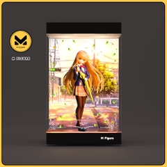 Hộp Trưng Bày Mô Hình MAHIRU SHIINA - THIÊN SỨ NHÀ BÊN - Coreful - School Uniform Ver - (TAITO)(M Figure)Mica Box