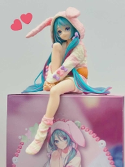 MÔ HÌNH Hatsune Miku - Vocaloid - Noodle Stopper Figure - Usamimi Pajama (FuRyu) FIGURE CHÍNH HÃNG