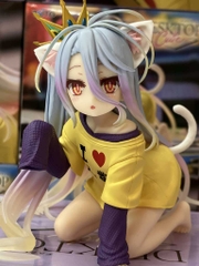 MÔ HÌNH Shiro - No Game No Life - Desktop Cute - Nekomimi T-Shirt ver. (Taito) FIGURE CHÍNH HÃNG