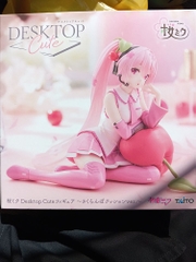 MÔ HÌNH Hatsune Miku - Vocaloid - Desktop Cute - Sakura, Sakuranbo Cushion ver. (Taito) FIGURE CHÍNH HÃNG