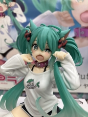 MÔ HÌNH Hatsune Miku - Vocaloid - Desktop Cute - Nekomimi T-Shirt ver. (Taito) FIGURE CHÍNH HÃNG