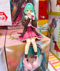 MÔ HÌNH Hatsune Miku - Piapro Characters - Noodle Stopper Figure - Autumn Date, Pink ver (FuRyu) FIGURE CHÍNH HÃNG