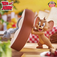 MÔ HÌNH Jerry - Tuffy - Tom and Jerry - Big Size Soft Vinyl Figure - Sofubi Figure - Yummy Bread (Bandai Spirits) FIGURE CHÍNH HÃNG