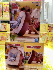 MÔ HÌNH Jerry - Tuffy - Tom and Jerry - Big Size Soft Vinyl Figure - Sofubi Figure - Yummy Bread (Bandai Spirits) FIGURE CHÍNH HÃNG