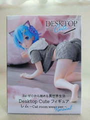 MÔ HÌNH Rem - Re:Zero - Desktop Cute - Cat Room Wear ver., Renewal (Taito) FIGURE CHÍNH HÃNG