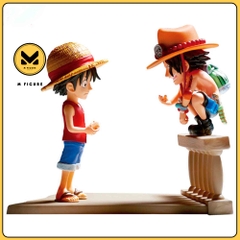 MÔ HÌNH Monkey D. Luffy - Portgas D. Ace - One Piece - Log Stories - World Collectable Figure (Bandai Spirits)FIGURE CHÍNH HÃNG