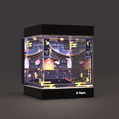 Hộp Trưng Bày MÔ HÌNH Raiden Shogun - Genshin Impact - God of Thunder (Apex)(M Figure)Mica Box