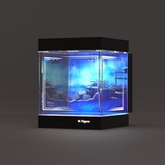 Hộp Trưng Bày Mô Hình Blue Archive - Plana - Osuwari Figure (Bandai Spirits)(M Figure)Mica Box