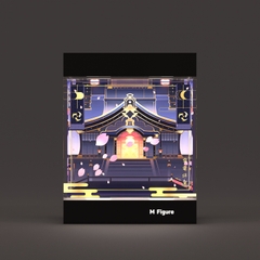 Hộp Trưng Bày MÔ HÌNH Raiden Shogun - Genshin Impact - God of Thunder (Apex)(M Figure)Mica Box