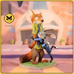 MÔ HÌNH Nick & Judy - Zootopia - Disney Showcase - Nick & Judy Zootopia Valentine (Enesco) FIGURE CHÍNH HÃNG