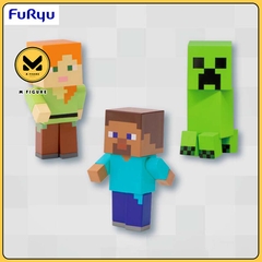 MÔ HÌNH Minecraft - Steve - Alex - Creeper - Minecraft Minifigure 4 (FuRyu) FIGURE CHÍNH  HÃNG