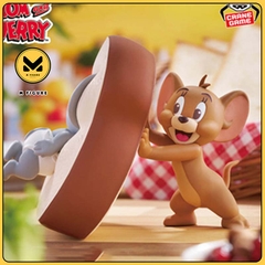 MÔ HÌNH Jerry - Tuffy - Tom and Jerry - Big Size Soft Vinyl Figure - Sofubi Figure - Yummy Bread (Bandai Spirits) FIGURE CHÍNH HÃNG