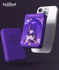 BỘ SẠC MAGSAFE Raiden Shogun Theme - Genshin Impact - Magnetic Power Bank Gift Box (Mihoyo) MAGNETIC POWER BANK CHÍNH HÃNG