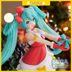 MÔ HÌNH HATSUNE MIKU  - Vocaloid - Hatsune Miku (2022 Christmas Ver.) - Super Premium Figure (SEGA) FIGURE CHÍNH HÃNG