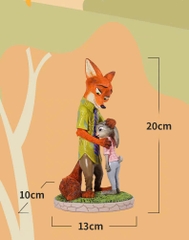 MÔ HÌNH Nick & Judy - Zootopia - Disney Showcase – Comfort & Trust (Enesco) FIGURE CHÍNH HÃNG