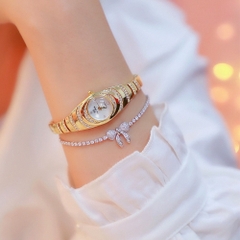 Đồng hồ lắc tay nữ Bee Sister Mini6 Thời trang Hàn Quốc dây thép không gỉ - Tặng kèm Lắc tay