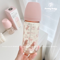 Bình sữa moyum hồng hình thỏ 270ml