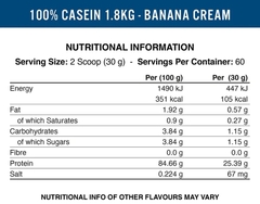 Sữa Tăng Cơ Ban Đêm Applied Nutrition 100% Casein Protein (1.8kg - 60 lần dùng)