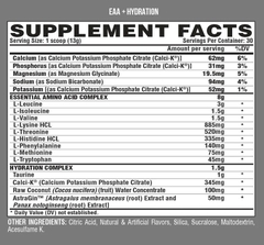 Sữa Phục Hồi Phát Triển Cơ Bắp Nutrex EAA+ Hydration 390g
