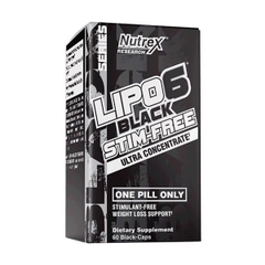 Viên Uống Đốt Mỡ An Toàn Nutrex Lipo-6 Black Stim-free 60 Viên