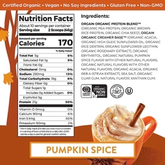 Sữa Tăng Cơ Thực Vật Hữu Cư Thực Vật Orgain Organic Protein Pumpkin Spice 1,2kg