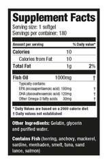 Viên Uống Dầu Cá Ultimate Nutrition Omega 3 - 180 Viên