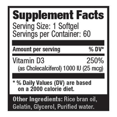 Viên Uống Bổ Sung Ultimate Nutrition Vitamin D 1000mg - 60 viên