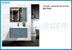 TỦ GƯƠNG CẢM ỨNG LAVABO NHỰA PVC CAO CẤP B-GEM BG-TU01