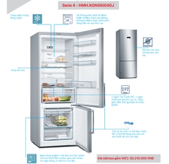 Tủ Lạnh BOSCH HMH.KGN56XI40J|Serie 4