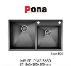 Chậu Rửa PONA PNI2-8650/ Black