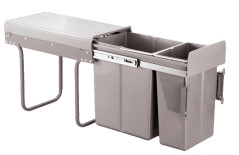 Thùng Rác Đôi Gắn Cánh, Ray Âm Giảm Chấn ROXANA - R019