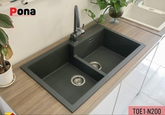 Chậu Rửa PONA TOE1-N200/Metallico
