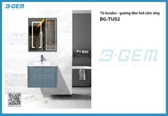 TỦ GƯƠNG CẢM ỨNG LAVABO NHỰA PVC CAO CẤP B-GEM BG-TU02